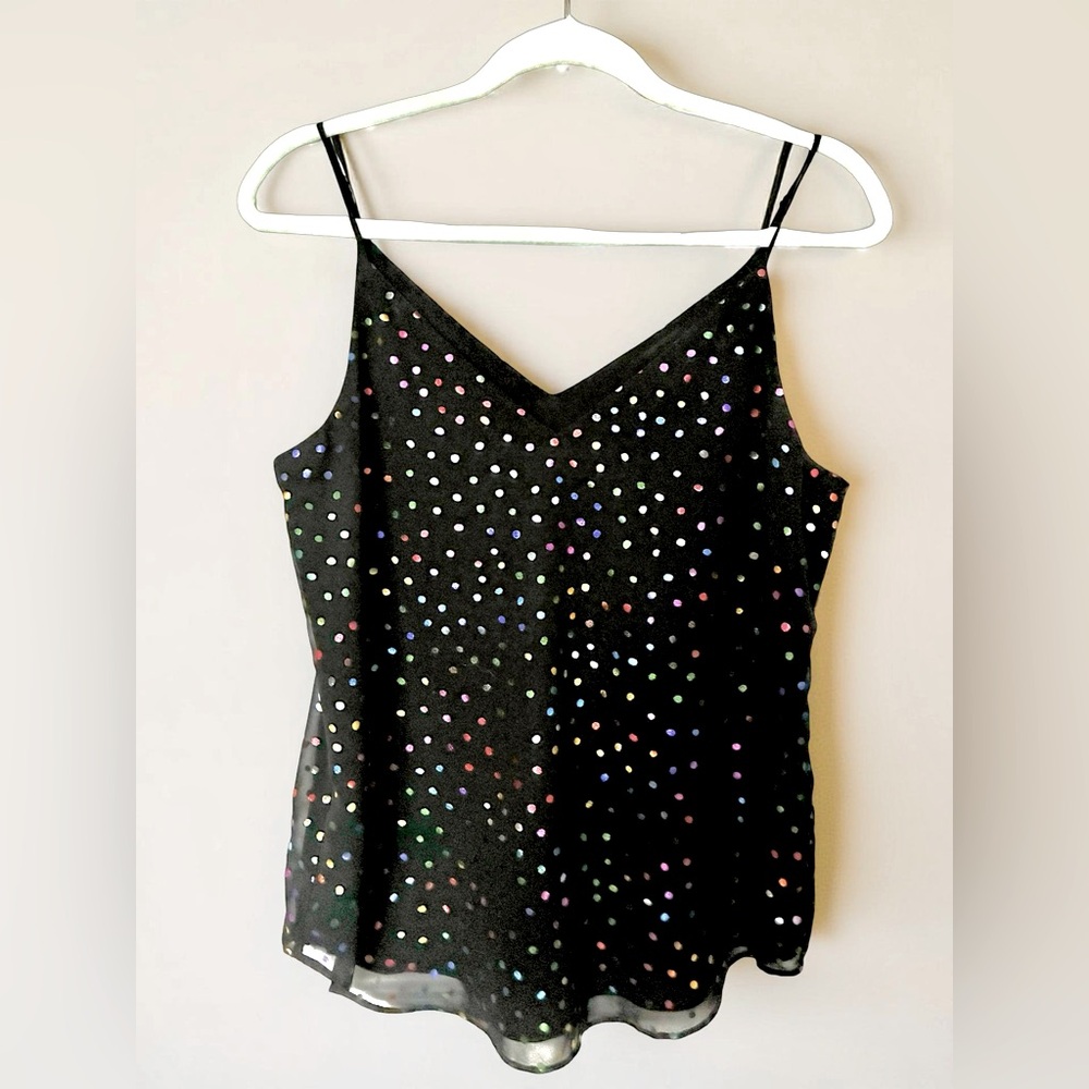 Express Black Sequin Sleeveless Camisole